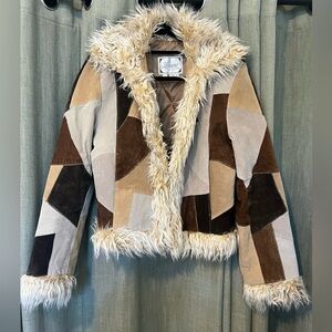 Vintage Learsi Patchwork Suede Jacket